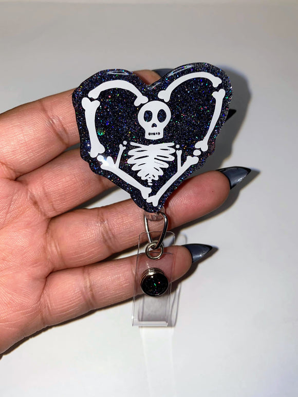 Skeleton Heart Badge Reel