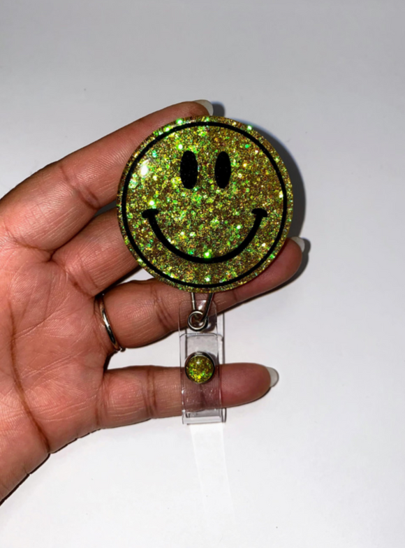 Smiley Face Badge Reel