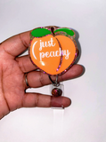 Peach Badge Reel