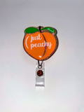 Peach Badge Reel