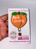 Peach Badge Reel