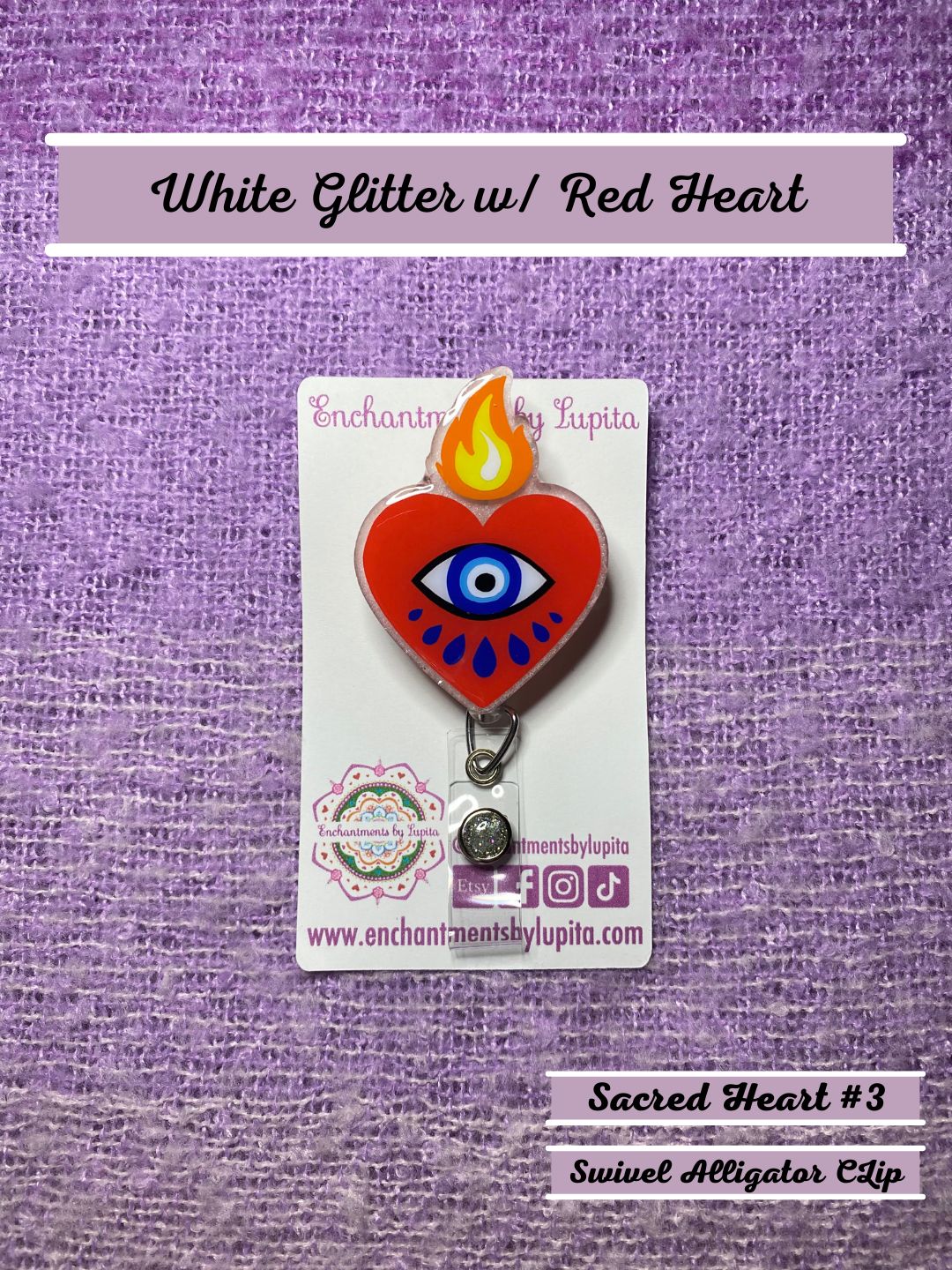 Sacred Heart Nazar Badge Reel - Enchantments by Lupita