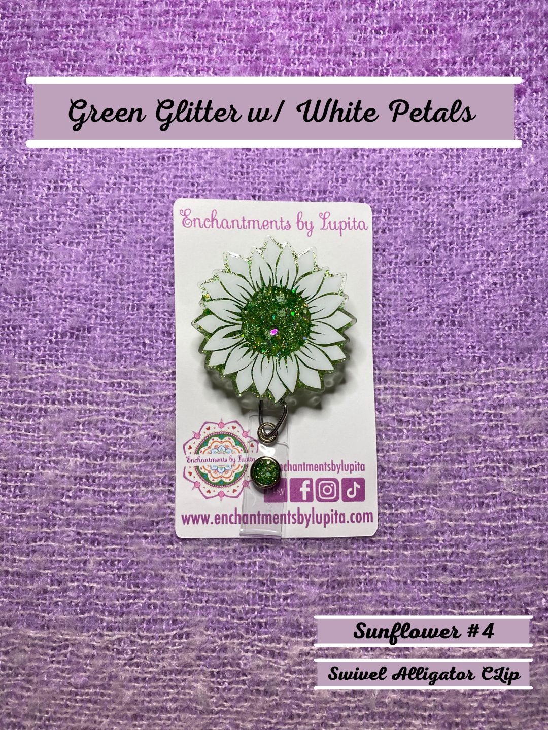 Sunflower Badge Reel - Enchantments by Lupita