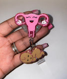 Uterus and Baby/Labor and Delivery Badge Reel