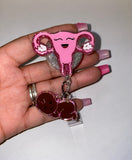 Uterus and Baby/Labor and Delivery Badge Reel