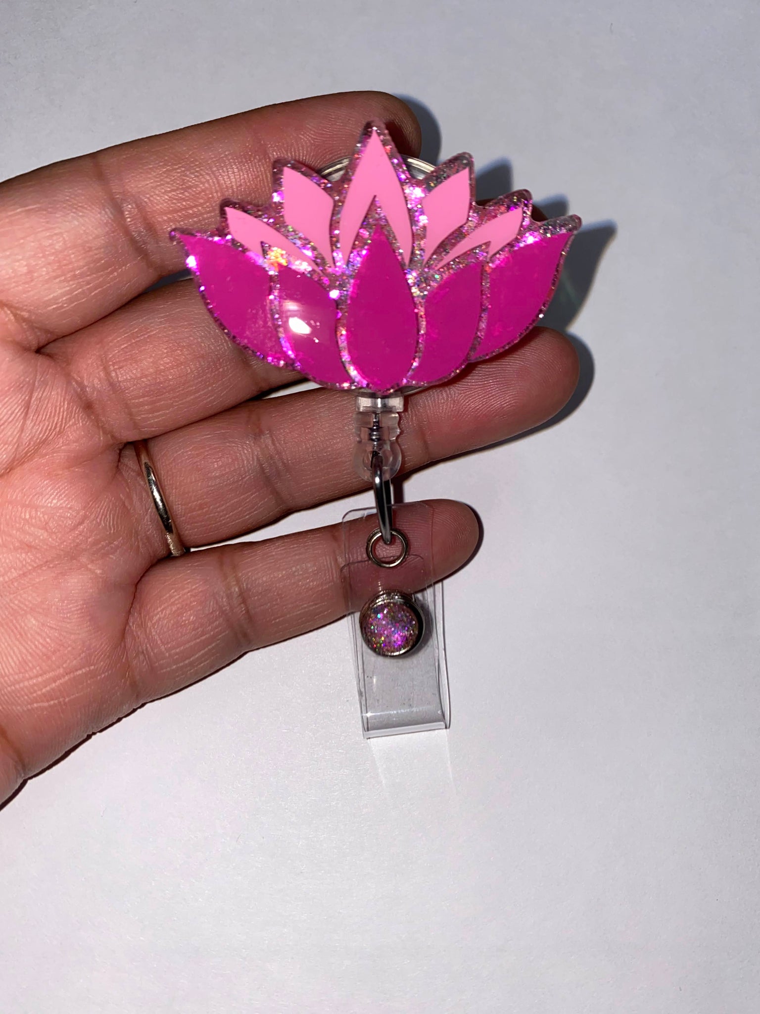 Lotus Flower Badge Reel - Enchantments by Lupita