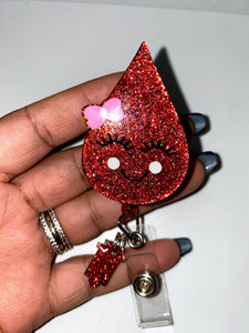 Blood Drop Badge Reel