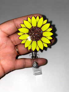 Sunflower Badge Reel