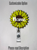 Sunflower Badge Reel